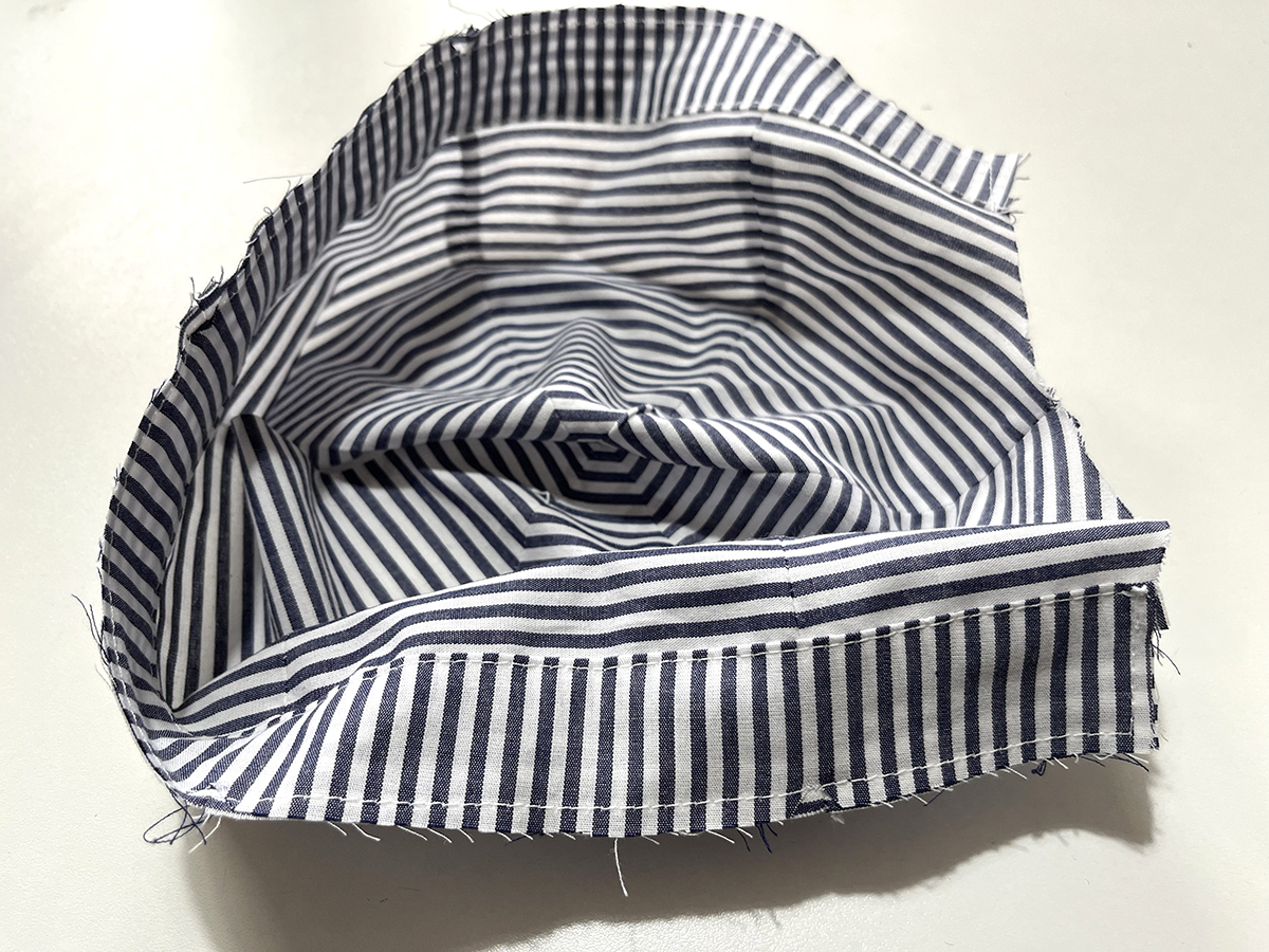 Randstreifen festnähen