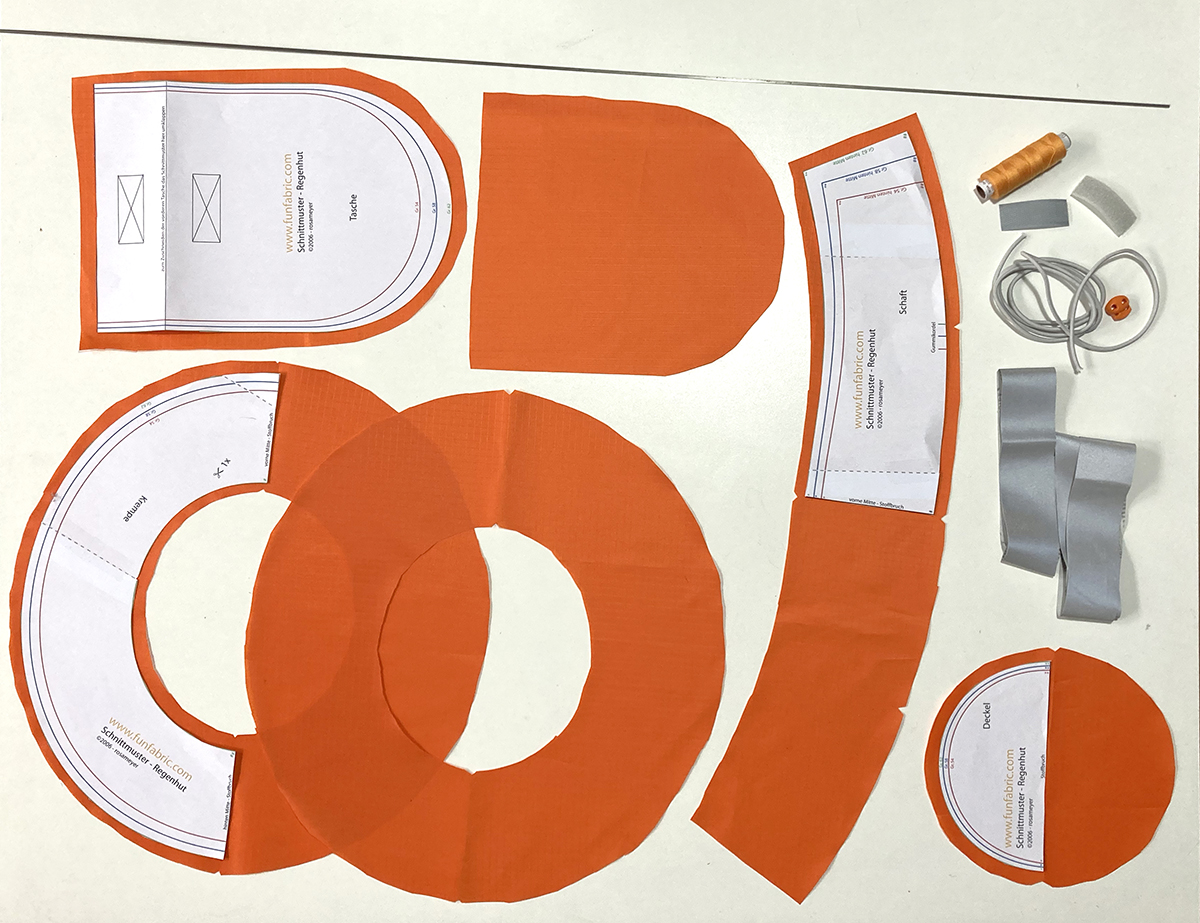 Material für den faltbaren Regenhut